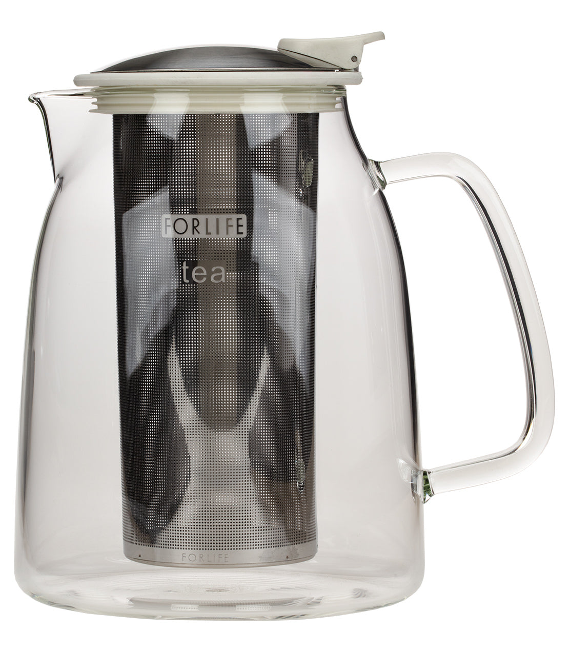 ForLife Mist Glass Iced Tea Jug, 68 oz (Assorted Colors)